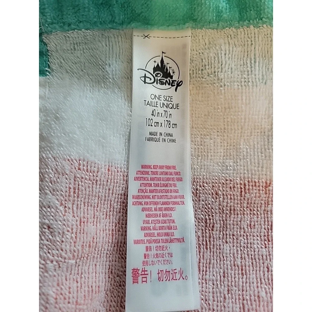 Disney COLORFUL STRIPED MICKEY MOUSE Beach Pool Bath Towel 40